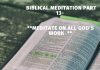 Meditate on all God’s work