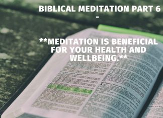 Meditation is beneficial for your health and wellbeing.