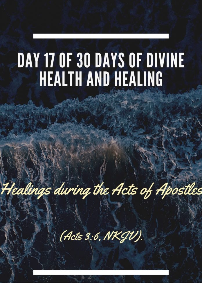 Healings during the Acts of Apostles