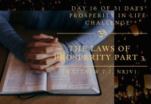 The laws of prosperity part 3