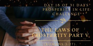 The laws of prosperity part 5