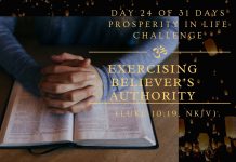 Exercising Believer’s authority