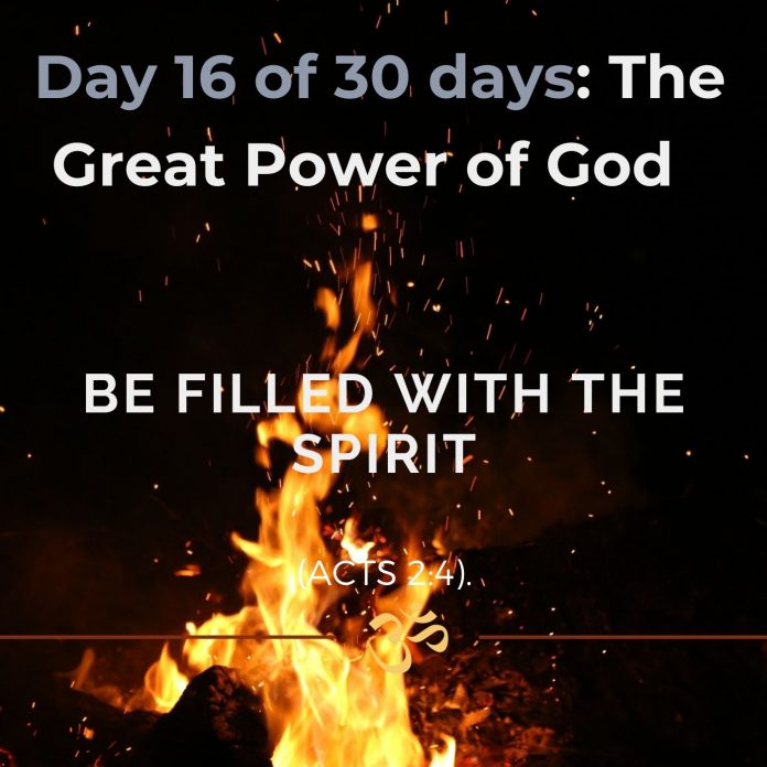 Be filled with the Spirit