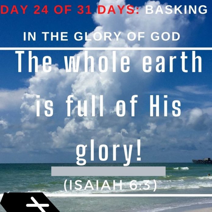 The whole earth is full of His glory!