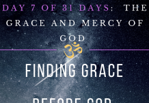 Finding grace before God.