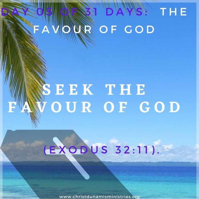 Seek the favor of God