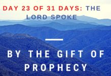 By the gift of prophecy