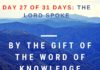 By the gift of the Word of Knowledge