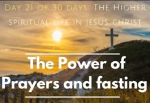 The Power of Prayers and fasting