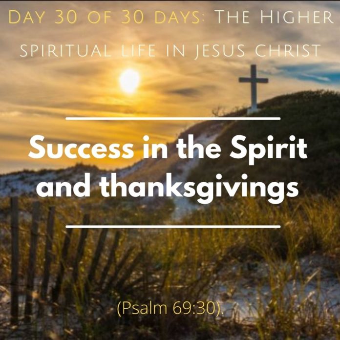 Success in the Spirit and thanksgivings