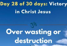 Over wasting or destruction