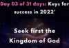 Seek first the Kingdom of God