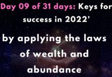 by applying the laws of wealth and abundance