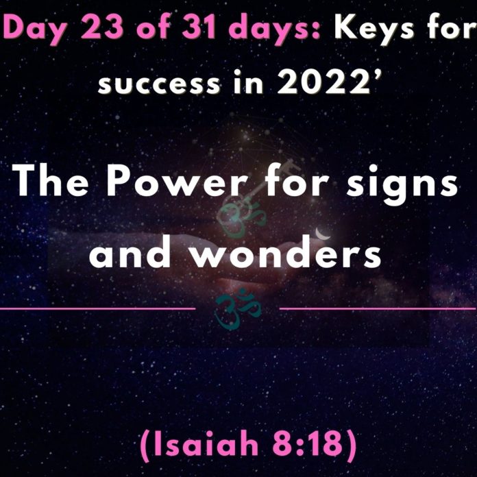 The Power for signs and wonders