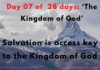 Salvation is access key to the Kingdom of God