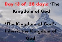 Inherit the Kingdom of God