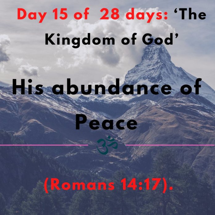 His abundance of Peace