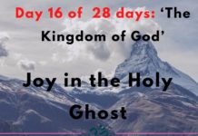 Joy in the Holy Ghost