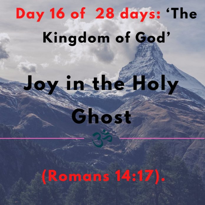 Joy in the Holy Ghost