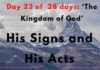 His Signs and His Acts