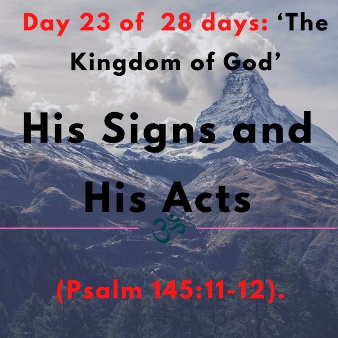 His Signs and His Acts