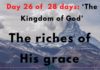 The riches of His grace