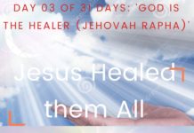 Jesus Healed them All