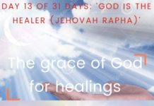 The grace of God for healings