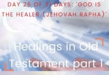 Healings in Old Testament part 1