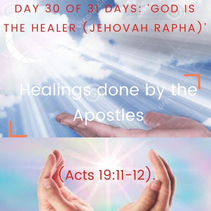 Healings done by the Apostles