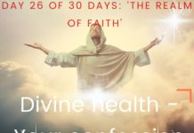 Divine health - Your confession