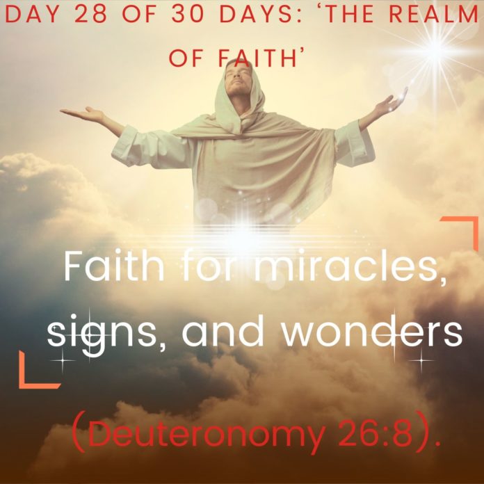 Faith for miracles, signs, and wonders