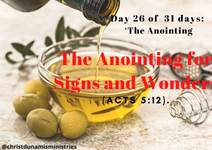 The Anointing for deliverance