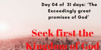 Seek first the Kingdom of God