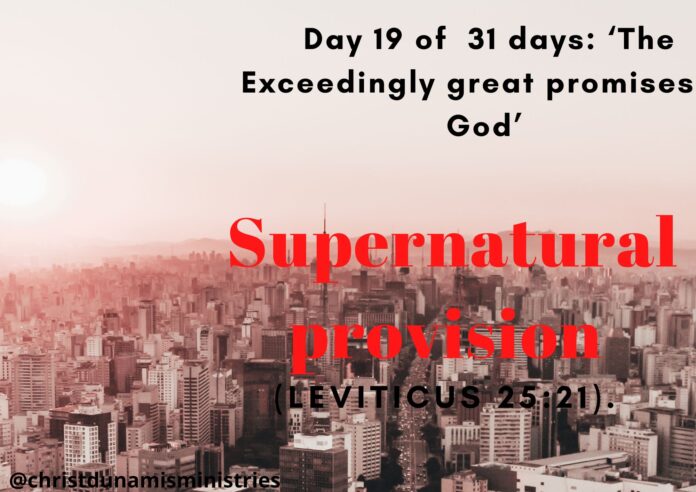 Supernatural provision