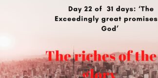 The riches of the glory