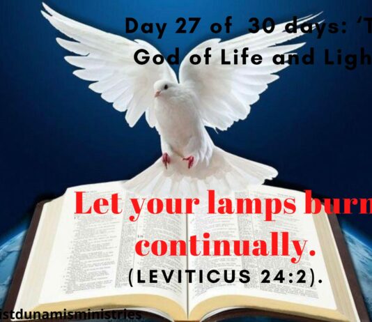 Let your lamps burn continually.