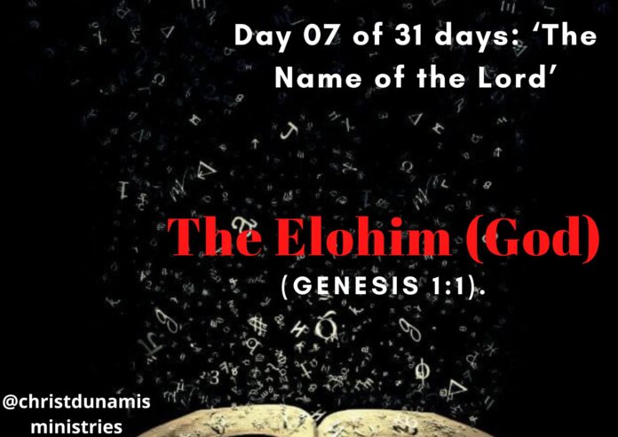 The Elohim (God)