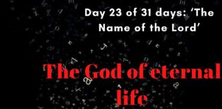 The God of eternal life