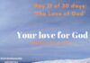 Your love for God
