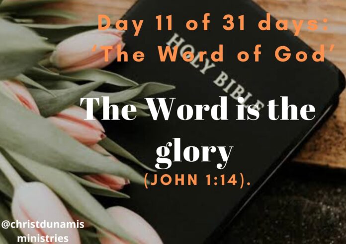 The Word is the glory
