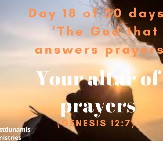 Your altar of prayers