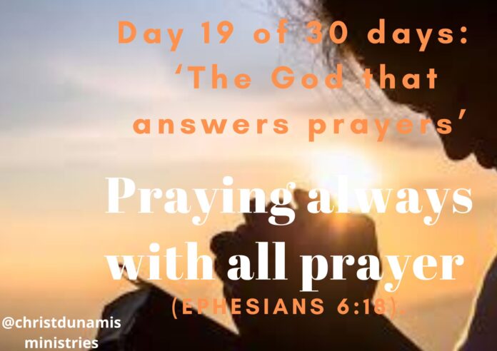 Praying always with all prayer