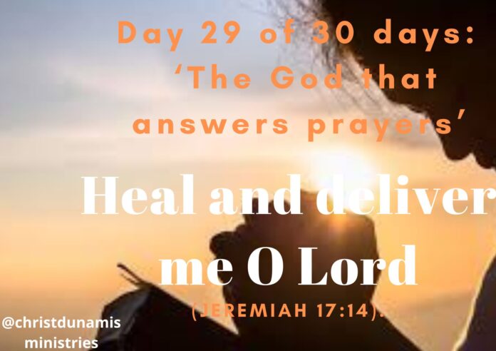 Heal and deliver me O Lord