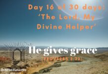 He gives grace