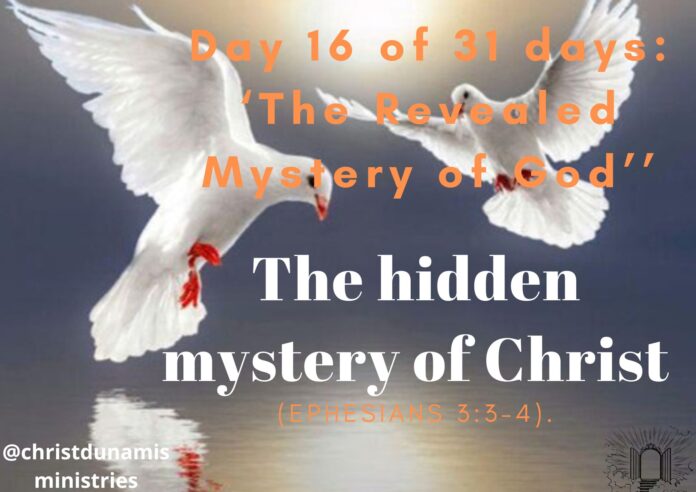 The hidden mystery of Christ