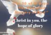 Christ in you, the hope of glory