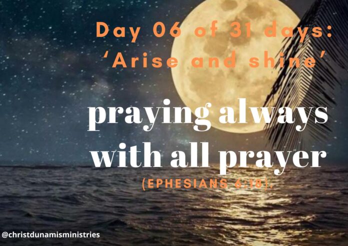 praying always with all prayer