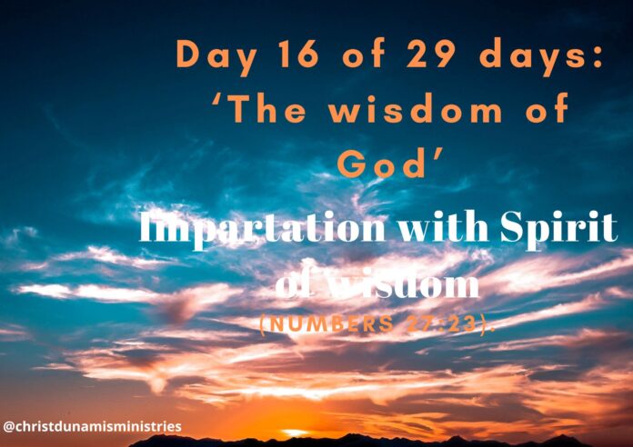Impartation with Spirit of wisdom