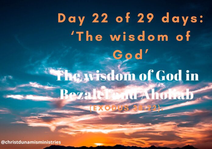 The wisdom of God in Bezalel and Aholiab